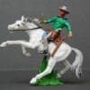 Swoppet Mounted Cowboy Knife-fighter - WHITE Horse - Image 3