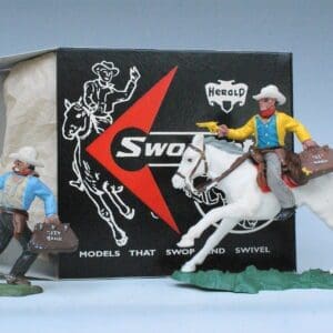 SOLD Herald Swoppet Bank Robbers - Mounted & On Foot