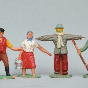 SOLD Timpo Farm Folk - Set of 4 Figures
