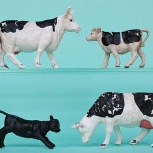 SOLD Timpo Cows & Calves - Black Friesian Markings