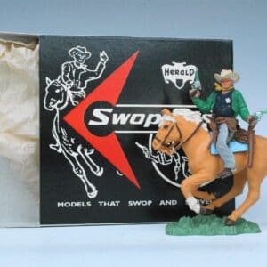 SOLD Herald Swoppet Mounted Cowboy Sheriff