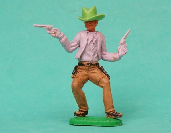 SOLD Timpo 1st Series Swoppet Cowboy Gunslinger - LIME Big Hat