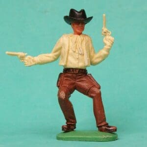 SOLD Timpo 1st Series Swoppet Cowboy Gunslinger - BLACK Big Hat