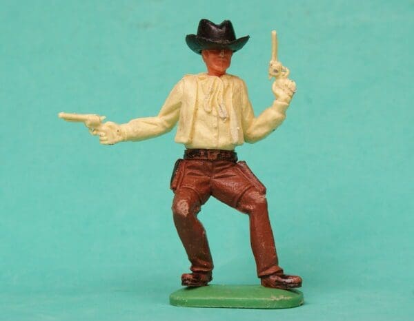 SOLD Timpo 1st Series Swoppet Cowboy Gunslinger - BLACK Big Hat