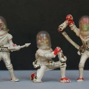 SOLD Cherilea Hilco Plastic Spacemen - with Helmets!