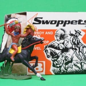 Britains Swoppet Indian Chief with Spear, Mounted