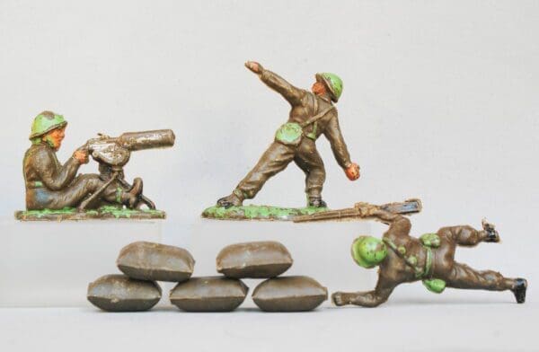 SOLD Trojan RARE Sandbags - KHAKI Plastic (set of 5)