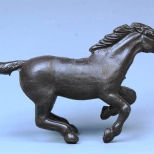 Marx Wild West Galloping Horse - DARK BROWN Plastic
