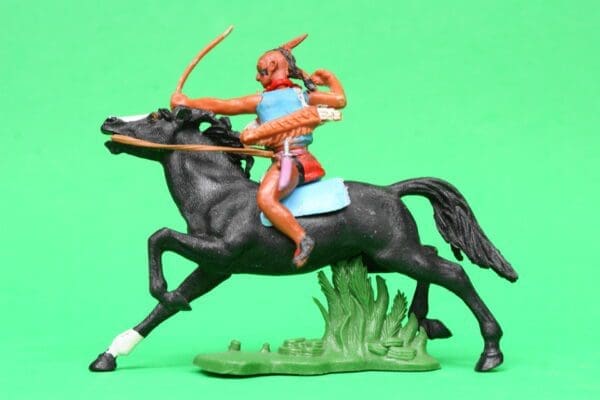Britains Swoppet Indian Brave with Bow, Mounted #2 - Image 4