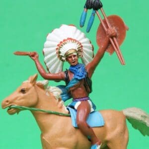 Britains Swoppet Indian Chief with Dagger, Mounted