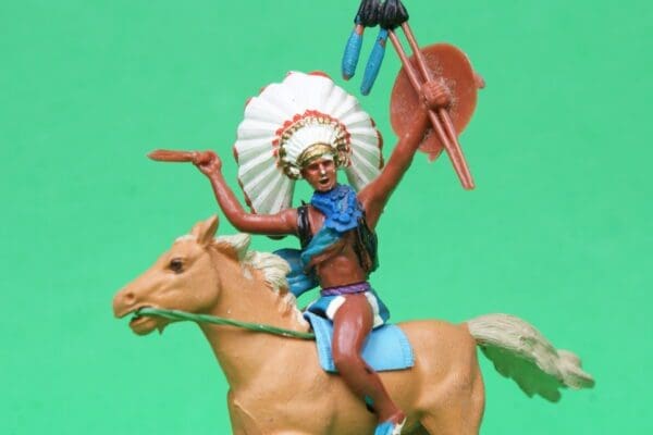 Britains Swoppet Indian Chief with Dagger, Mounted