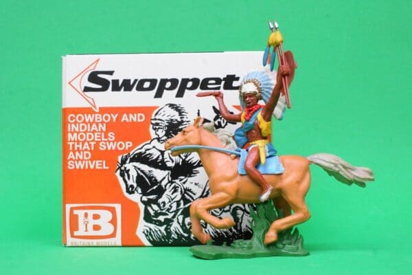 Britains Swoppet Indian Chief with Dagger, Mounted #2