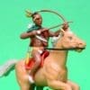 Swoppet Mounted Indian Brave with Bow & Arrow (Sussex)