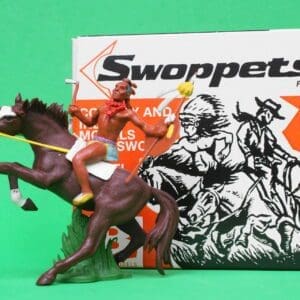 Britains Swoppet Indian Brave with Tomahawk, Mounted #2