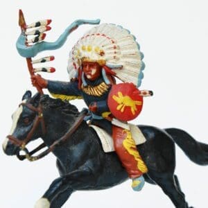 SOLD Herald Zang Mounted Indian Chief