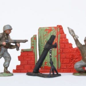 SOLD Speedwell, UNA or VP Battle Series Mortar Crew & Wall Door