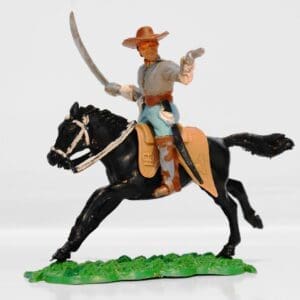 SOLD Timpo ACW Mounted Confederate with Sword & Pistol