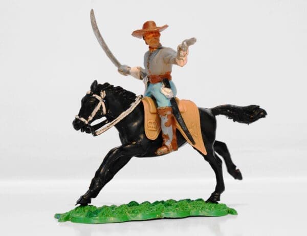 SOLD Timpo ACW Mounted Confederate with Sword & Pistol