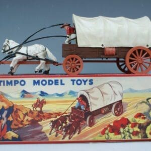 SOLD Timpo Covered Wagon - Early Picture Box