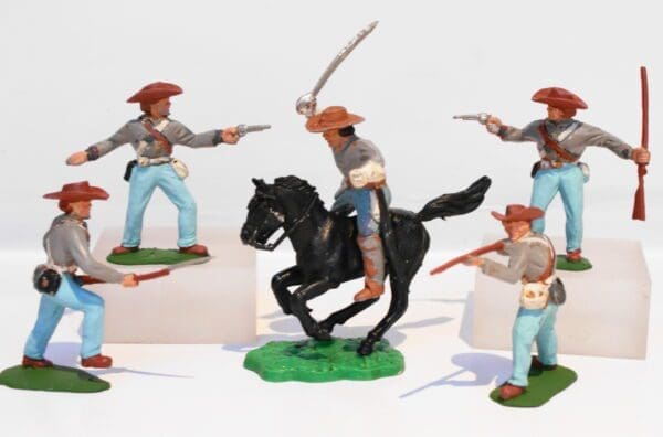SOLD Timpo Group of ACW Solid Plastic Confederates
