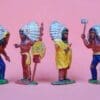 SOLD Timpo Wild West 4 Indians on Foot #1