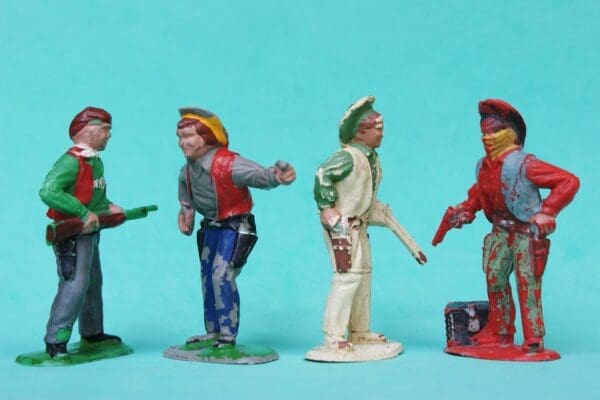 NEW! Timpo Wild West 4 Cowboys on Foot #2