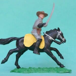 SOLD Timpo ACW Mounted Confederate with Sword & Pistol