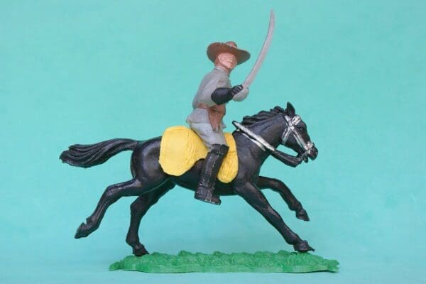 SOLD Timpo ACW Mounted Confederate with Sword & Pistol