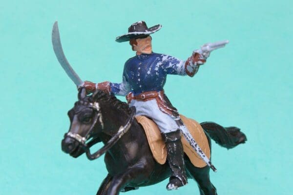 SOLD Timpo ACW Mounted Yankee with Sword & Pistol