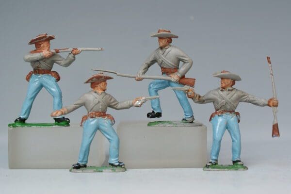 SOLD Timpo Solids Set of ACW Confederate Infantry