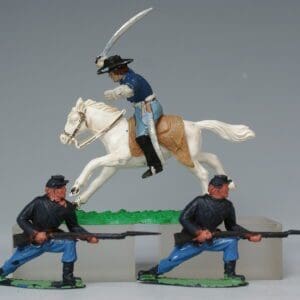 SOLD Timpo ACW Officer & Infantry - Some Repainting