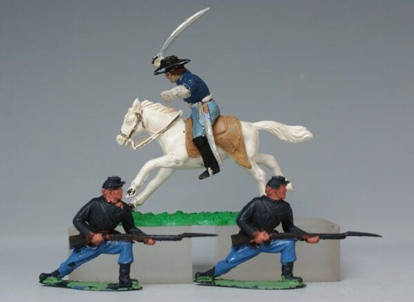 SOLD Timpo ACW Officer & Infantry - Some Repainting