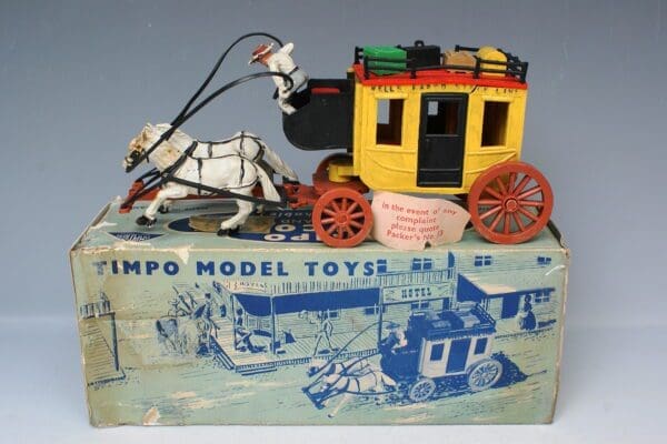 SOLD Timpo Stage Coach - Tatty Box - Early Version