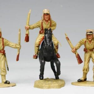SOLD Timpo Solid Plastic Mounted Legionnaire & Infantry
