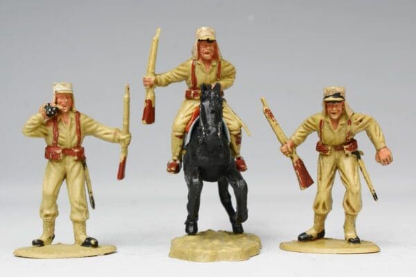 SOLD Timpo Solid Plastic Mounted Legionnaire & Infantry