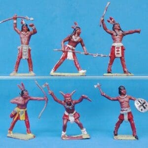 **SALE** Cherilea 60mm Indians Full Set - RED Paint