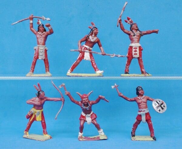**SALE** Cherilea 60mm Indians Full Set - RED Paint