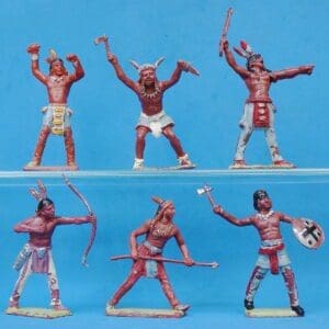 **SALE** Cherilea 60mm Indians Full Set - BLUE Paint