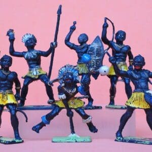 NEW! Cherilea 60mm Zulus - Group of 6 Figures