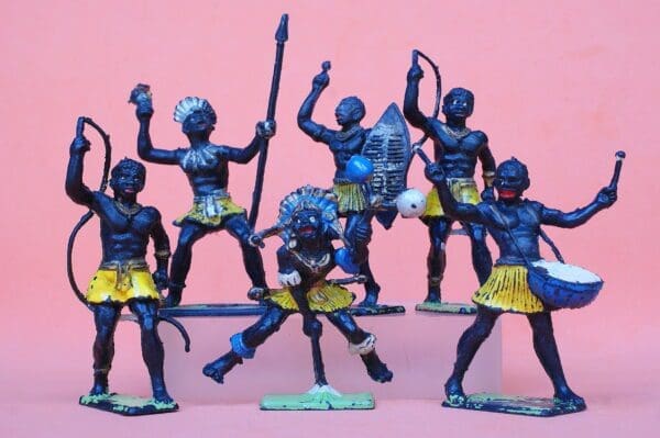 NEW! Cherilea 60mm Zulus - Group of 6 Figures