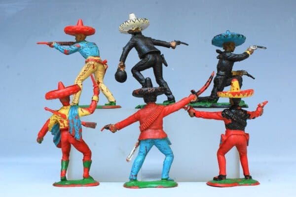 NEW! Crescent 'Cisco Kid' Mexicans - Full Set of 6 - Image 3