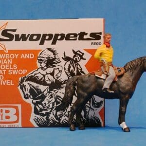 SOLD Swoppet 2nd Series Mounted Cowboy Prisoner