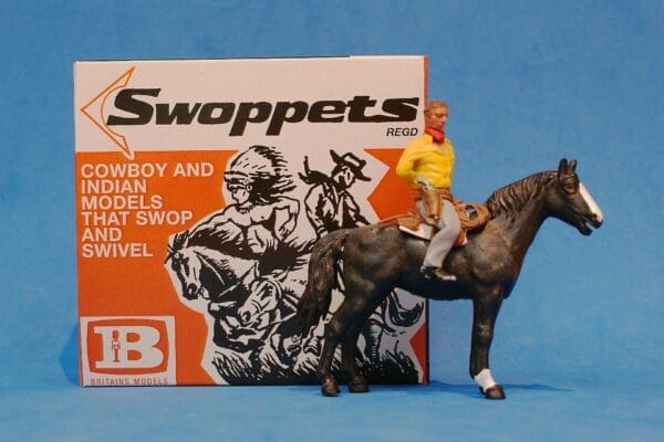 SOLD Swoppet 2nd Series Mounted Cowboy Prisoner