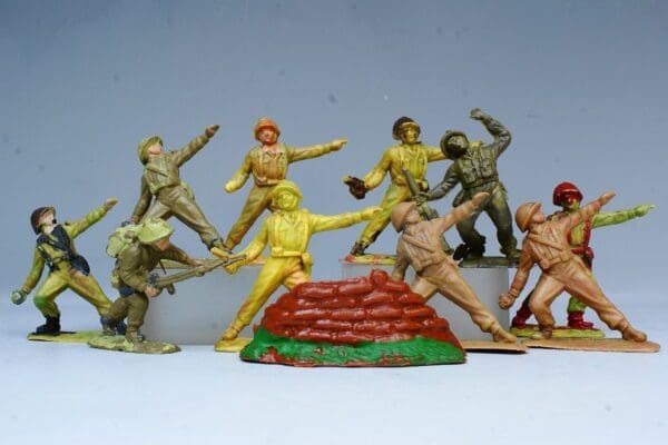 SOLD Cherilea 50/54mm Khaki British Infantry - Job Lot!