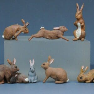 SOLD Herald Complete Set of Brown Rabbits