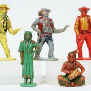 SOLD Timpo Wild West Group of Figures from Lead Moulds