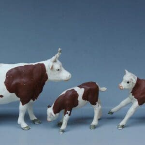 SOLD Herald Ayrshire Standing Cow & Calves - Loose Set