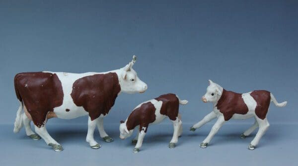 SOLD Herald Ayrshire Standing Cow & Calves - Loose Set