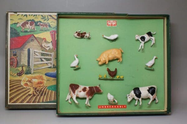 SOLD Farm Box Set (Cows, Calves) Peter Cole Collection