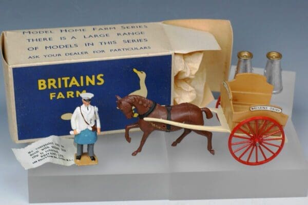SOLD Britains Milk Float with Plastic Horse - Boxed